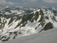 Mercantour e canale di discesa