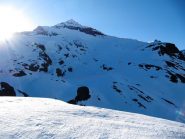 La parte alta del percorso di salita 