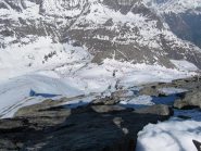 Il percorso visto dalla vetta