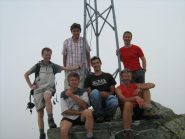 foto di gruppo in vetta