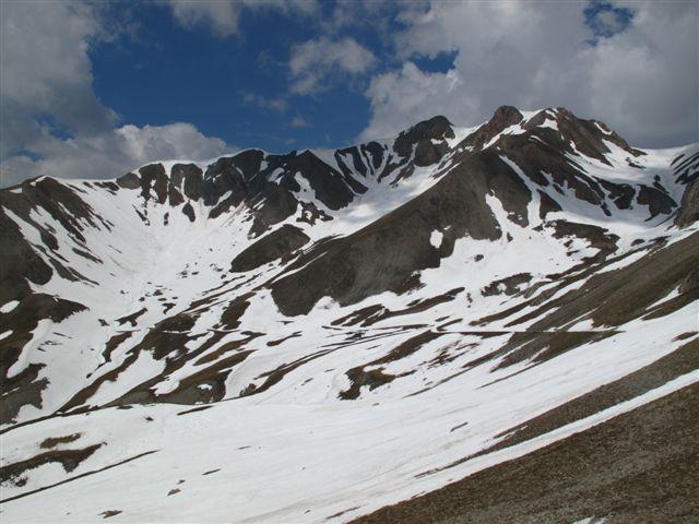 La conca innevata e M. Servagno e Giordano