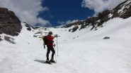 salendo lungo i pendii del versante NE della Mortice (5-6-2010)