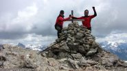 Stelvio e Massimo in vetta al Signal (autoscatto) (5-6-2010)