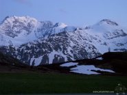 oltre tramonto Fletschhorn, Senggchuppa e Boshorn