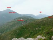 la dorsale vista dai pressi del colle la Bassa