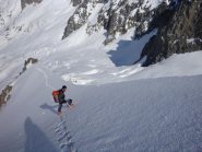 La parte nevosa della cresta