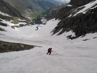 Discesa sul lago di mezzo