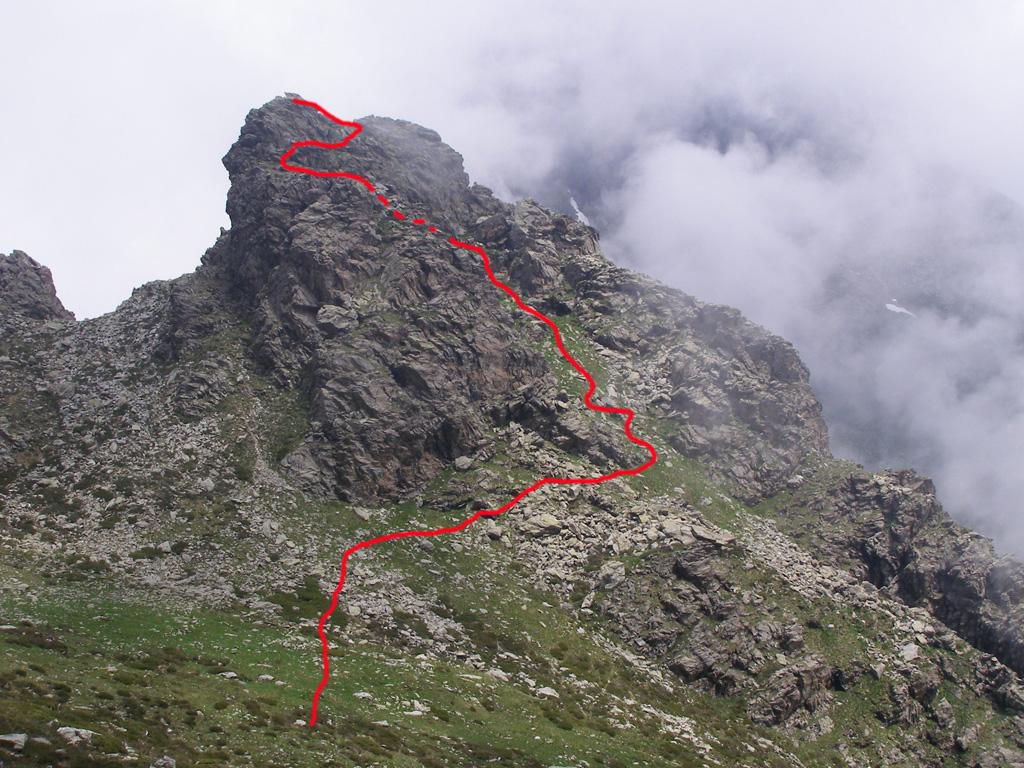 Parte finale della salita alla Rocca del Prete