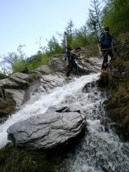 Attraversamento torrente con cautela!