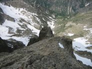 Vista dalla parte alta dello sperone