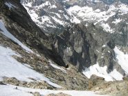 Dalla vetta sul  plateau finale.