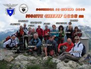 il gruppo in vetta