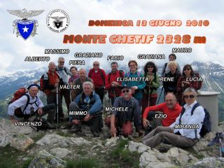 il gruppo in vetta
