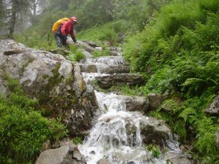 percorrendo  il sentiero AV n1