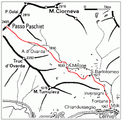 mappa itinerario