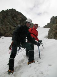 Luca e Cristina sotto il Piccolo Colluret