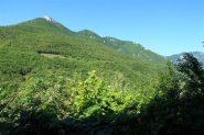 Il versante di salita con il Monte visto da Erli
