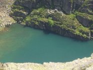 Dalla cima il lago della Balma