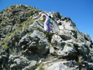Linda in discesa nel tratto finale