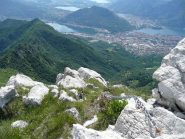 Inizio discesa sulla ferrata De Franco