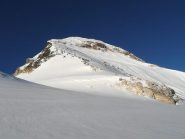 la parete vista da poco sopra il colle
