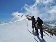 Salendo la cresta, quasi in cima