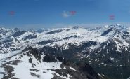 Il col de l'Iseran, l'Aiguille Pers e l'Ouille Noire