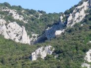 vista della falesia dal golgo