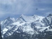 la stupenda  nord della Lenzspitze vista dal rifugio
