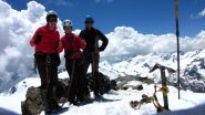 Stelvio, Maria Carla e Davide in vetta al Monte Cevedale (25-6-2010)