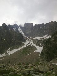 Il canalone di Lourousa visto dal Lagarot