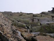 Metri finali su lastroni e grossi massi