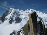 la cresta dalla vetta della Midi