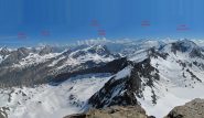 Panorama dalla Galisia alla Gran Aiguille Rousse