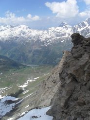 panorama sul versante diga Valgrisanche