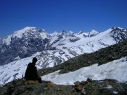 In cima allo Scorluzzo guardando il gruppo dell'Ortles