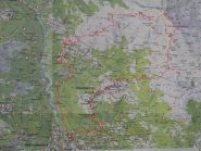 Pianta del percorso ad anello