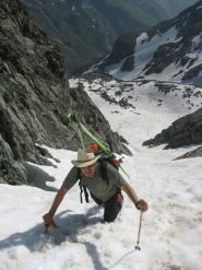 simone all'uscita del couloir del porc