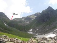 09 - il rifugio Ospizio Sottile visto dal vallone - punto A quota 2100 circa
