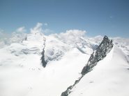 Strahlhorn e Rimpfischhorn dalla vetta