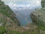 Lago di Ceresole dal tratto terminale della salita alla Cima della Crocetta