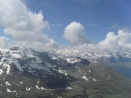 panorama verso il gruppo del Gran Paradiso