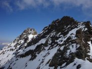 La parte superiore della lunga cresta.