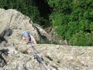 Sul terzo tiro, poco prima di uscire alla sosta
