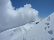 Il G. C. de Tsessette visto da sopra il Mur de la Cote
