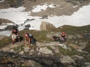 impegnati lungo la ferrata