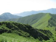 La cresta spartiacque di discesa