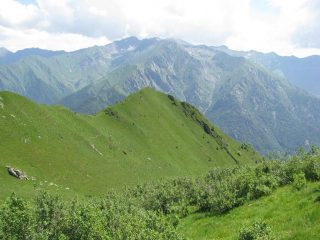 La Punta del Sionei vista dal sentiero del Ciavanis