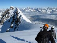 dal colle del Lyskamm verso il Lyskamm Ovest