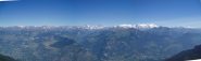 panoramica dal Combin al Rosa